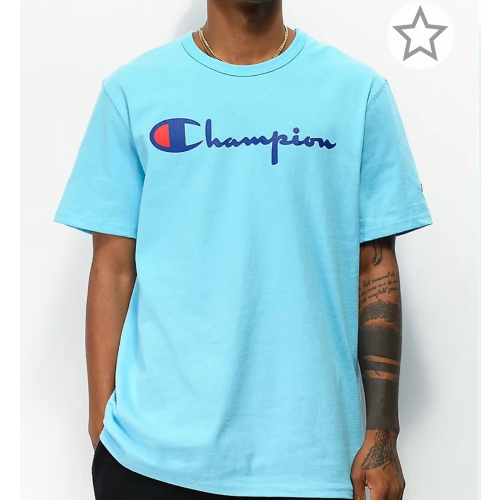 Light blue champion t-shirt